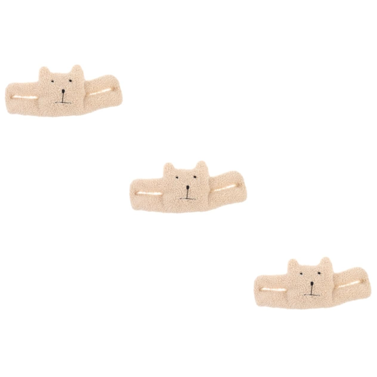 TOYANDONA 3piezas Topper De Puerta Forma De Oso Protector De Manos para Bebés Tope De Puerta De Peluche para Seguridad Infantil El Hogar