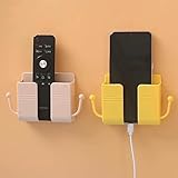 Universal Yellow Cell Phone Mount – Sturdy Plastic Smartphone Holder – Compact 10 x 9.5 x 3 cm, No Drilling Required