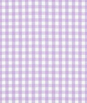 1/4 Lilac Gingham Fabric - by the Yard