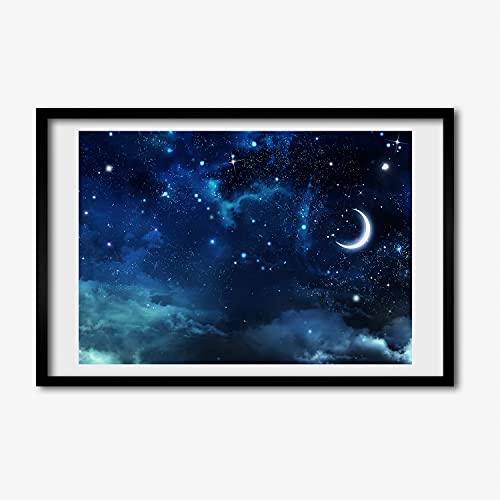Cadre photo 60x40 cm Tulup pour habiller un mur vide avec un tableau de ciel étoilé