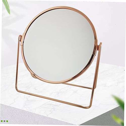 Espejo de maquillaje doble cara con rotación elegante miniatura 7