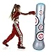 KOMBIUDA Flatable Boxing Post 1.6m Sandbag Boys and Girls Tumbler PVC Material Promote Exercise Flexibility Random