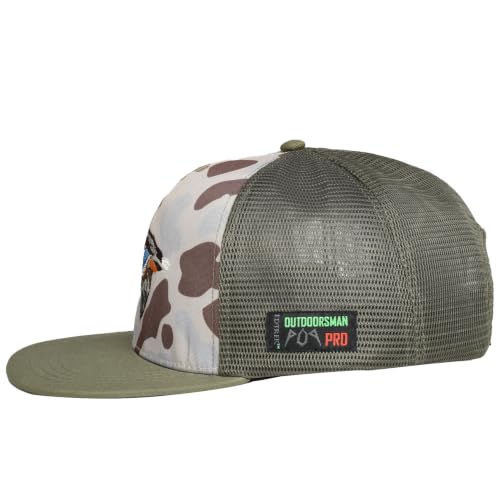 Image of EDTREK Outdoorsman Pro Trucker Breathable Mesh Performance Cap - Flat Brim Snapback Hat