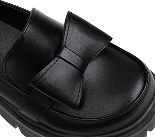 Image of Women's Platform Mary Janes Chunky Heel Ankle Strap Uniform Dress Shoes Heeled Gothic Lolita Oxfords