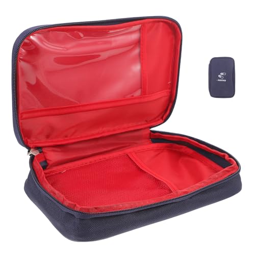 Cabilock Bolsa Médica Portátil Grande para Viaje y Emergencia Resistente y Espaciosa para Actividades al Aire y Uso Doméstico Organizador Multiusos de Oxford Azul Marino