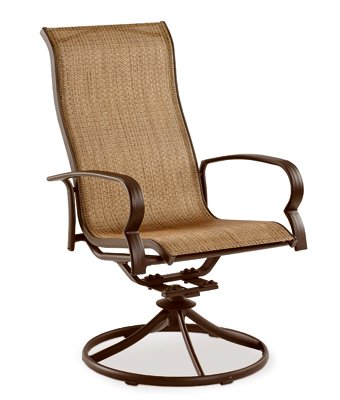 Patio Master Bellevue Sling Rocker Outdoor Aluminum Brown Chairs (Pack of 2)