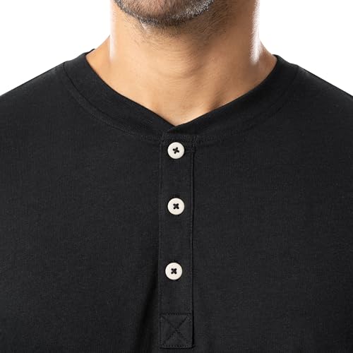 Fruit of the Loom Men's 2-Piece Jersey Knit Pajama Set, Black/Grey Heather, 3X - image 2