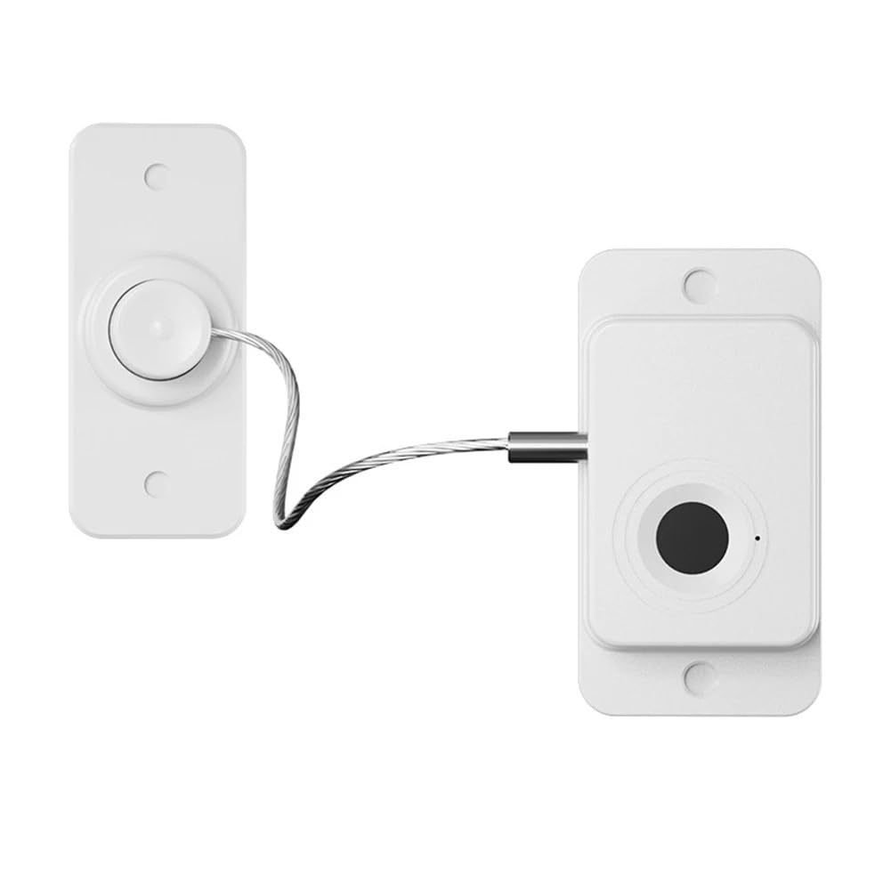 Verrou de sécurité à empreinte digitale blanc pour porte et fenêtre