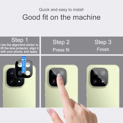 Image of FabeKee For vivo iQOO 15 5G Full Coverage Camera Lens Protector Tempered Glass HD Clear Lens Film (Black Version)