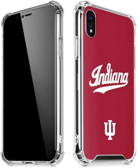Skinit Clear Phone Case Compatible with iPhone XR - Officially Licensed Indiana University IU Hoosiers Design