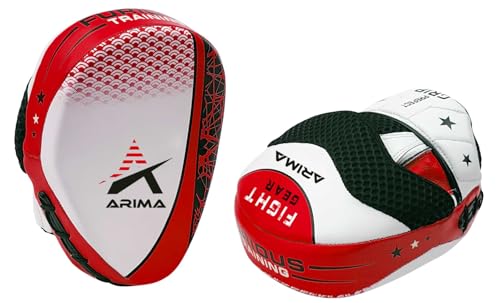 Arima Perfect Grip Focus Pads, Adjustable Hand Mitts for Technical Training, Boxing, MMA, Martial Arts, and Kickboxing