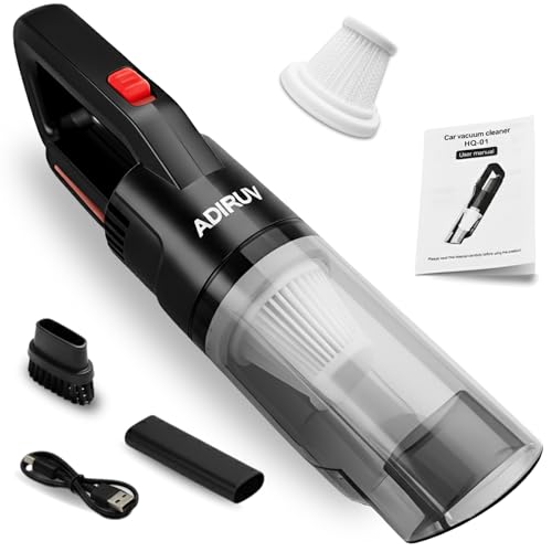 Image of Cordless Car Vacuum Cleaner | 7000 Pa Powerful Suction Handheld Rechargeable Vacuum | Up to 20 Min Runtime | Lightweight Portable Car Interior Cleaner with HEPA Filter and 2 Attachments
