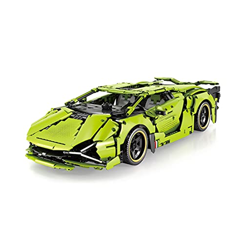 PUREFUN Technik Sportwagen für Lamborghini Sián, 2088+ Teilen Rennauto Modellbausatz, Rennwagen Sammlerstück Kompatibel…