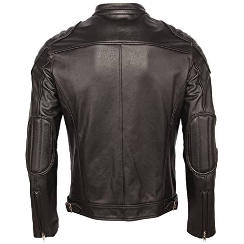 SXBYIAEG Distressed Leather Jacket Men Cowhide Leather Jackets Slim Fit Motorcycle Jacket Man Biker Coat Autumn Black steampunk buy now online SXBYIAEG Distressed Leather Jacket Men Cowhide Leather Jackets Slim Fit Motorcycle Jacket Man Biker Coat Autumn Black steampunk buy now online