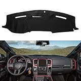 BERKSYDE Dashboard Dash Cover Leather Dashboard Cover Compatible with 2010-2014 Dodge Ram 1500 2500
