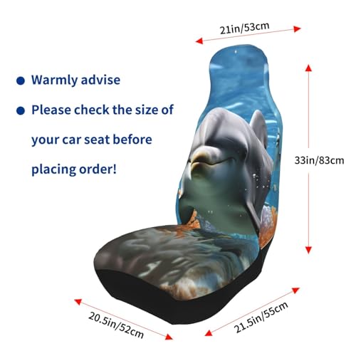 Housse de siège de voiture élastique motif dauphin pour protéger votre berline ou SUV