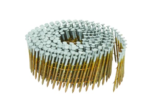 Image of Metabo HPT Siding Nails | 2-Inch x .092 | 15 Degree | Full Round Head | Ring Shank | Wire Coil | Hot Dipped Galvanized | 3,600 Count | 13365HHPT