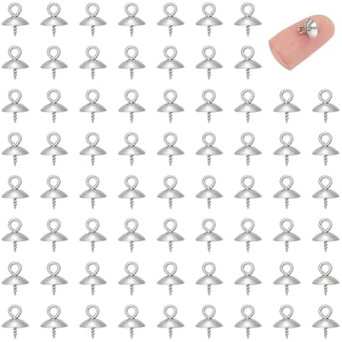 UNICRAFTALE Stainless Steel Screw Eye Pins Cover