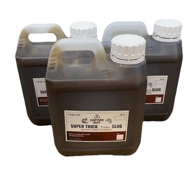 Carppurr Super Thick Tuna Glug 500ml-1L-2L-3L-5L – High Attraction Carp & Catfish Bait Liquid – PVA Friendly Fish Oil Booster for Carp, Sturgeon & Coarse Fishing (3 litre) — image 1