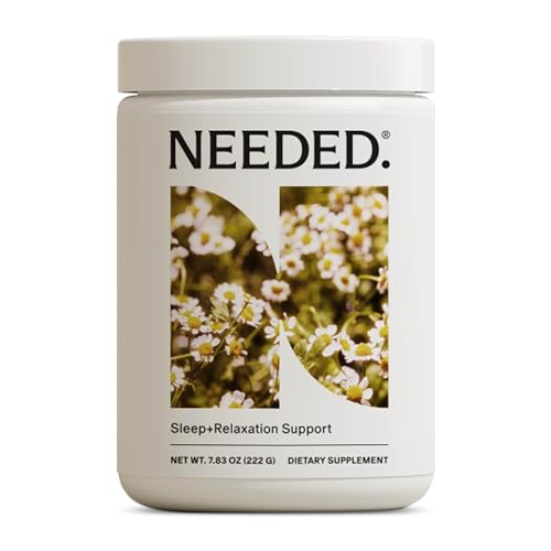 Needed. Sleep and Relaxation Support - Chamomile Powder for Relaxation and Magnesium Powder for Sleep Support, Safe and Effective Nutrients & Botanical Blend for Calm Sleep Supplement - 30-Day Supply