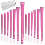 Karma Velour Pink Golf Grips with Tape, Undersize, 13 Pack
