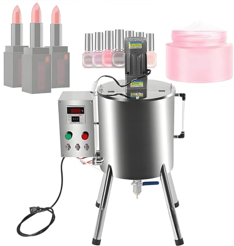 15L 30L Liquid Filling Machine - 100-500G Electric Heating Mixing Adjustable 90-300 C Ideal for Lipstick Ointment Honey