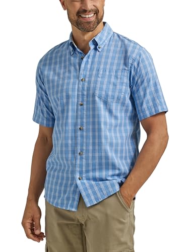 Wrangler Authentics Men's Short Sleeve Classic Plaid Shirt