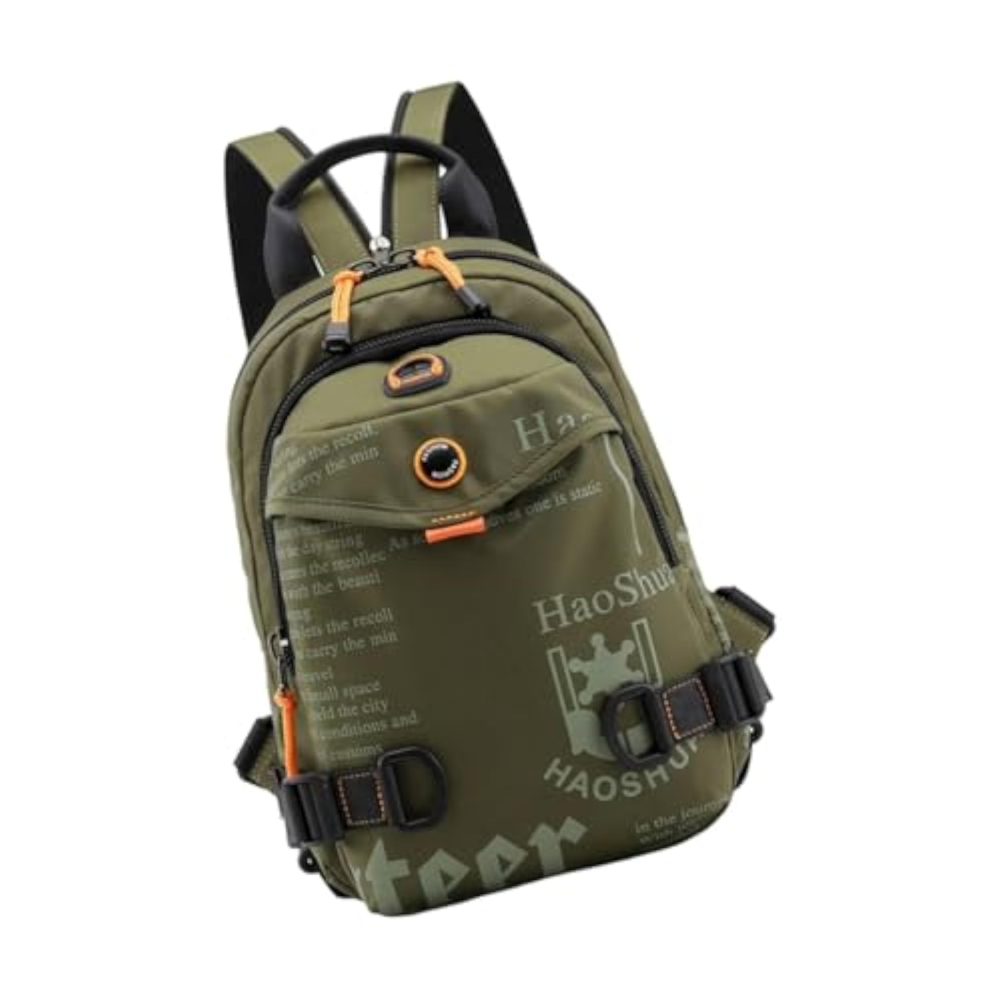 Men's Green Multipurpose Waterproof Shoulder Sling Bag