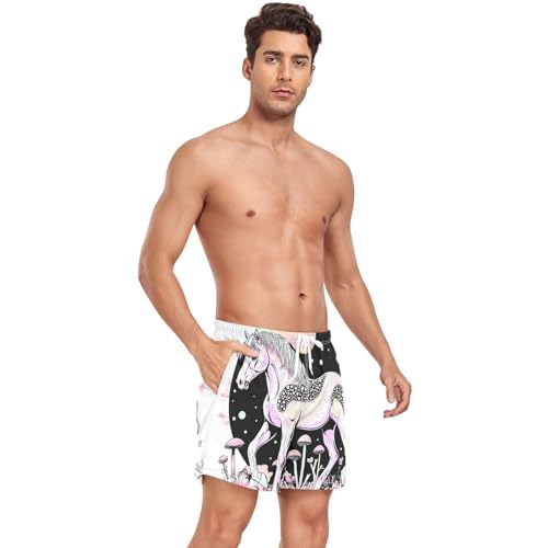 Swim Trunks for Men Men Lined Yoga Shorts with Compression Liner Quick Dry4