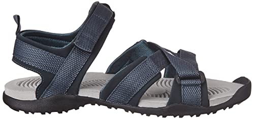 Image of Adidas Men NU GLADI M Synthetic Outdoor Sandal CBLACK /DOVGRY /BLIBLU | HPW45