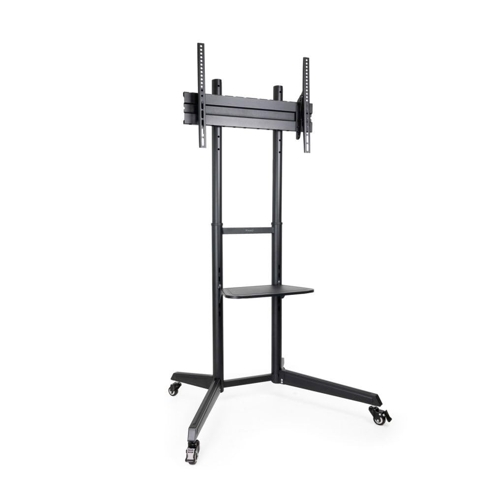 Soporte de Suelo Inclinable con Ruedas TooQ FS1170M-B para TV de 37-70"/ hasta 50kg