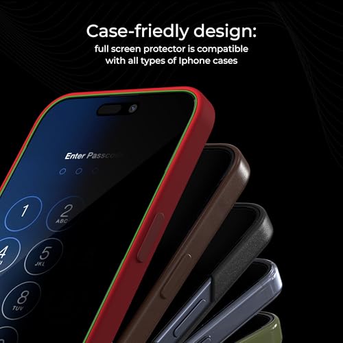Image of Deppa Privacy Screen Protector for iPhone 15 Plus / 16 Plus (6.7 inch) 2 Pack | Anti-Spy | Anti-Fingerprint | Bubble-Free | Easy Installation | Ultra-Resistant