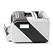 Pyle Updated Bill Counter, Automatic Counting Machine, UV/MG Counterfeit Detection, No Jams, 1500 Pieces Per Minute, Works with Old, New, Damaged Bills, U.S. & Canadian Dollar, Euros, Pound (PRMC600)