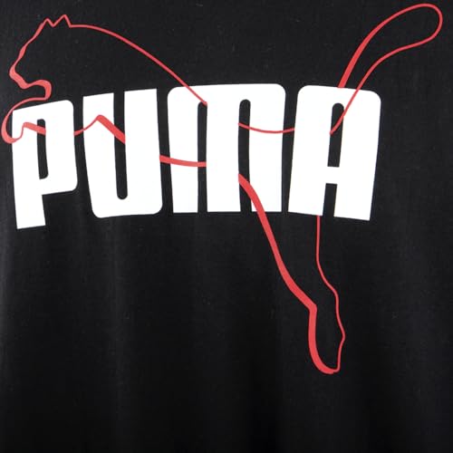 PUMA Mens Entwined Crew Neck Short Sleeve Bt Casual Tops Casual - Black3