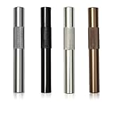 Dupoem - Tubo de metal reutilizable de alta calidad (4 unidades)