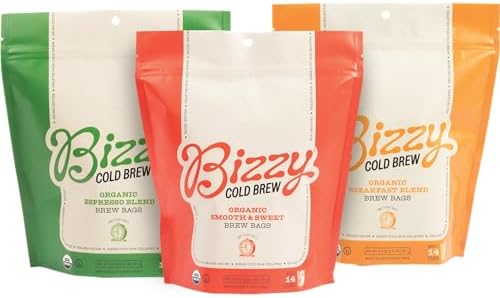 Organic Cold Brew Coffee | Bundle | Roaster's Choice | 4-count Brew Bags | 3 Pack