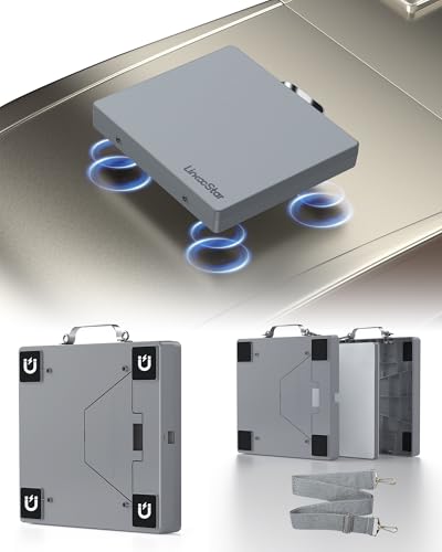 Protective Cover Case for Star Link Mini, Star-Link Mini Magnetic Mount Car with Handle Shoulder Strap Carrying Case, Portable Full Cover Shell Accessories for Travel RV Camping