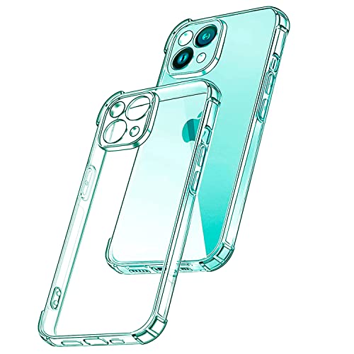 Funda Transparente iPhone 14 Plus 6.7 Pulgadas - Carcasa Protectora Antigolpes y Antiarañazos [Reduce Amarillo, Protección de Cámara] - Funda Delgada y Ligera para iPhone 14 Plus (Transparente) Cover