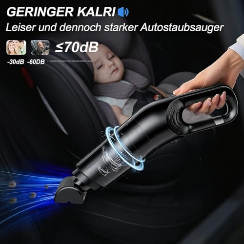 USB-Handstaubsauger Metemake mit 10.000 Pa Saugkraft und HEPA-Filter