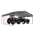 Yardenaler 20x20 FT Heavy-Duty Carport with Metal Roof, Metal Car Port Canopy, Garage Car Shelter Shade for Outdoor, Car, Truck, Gray