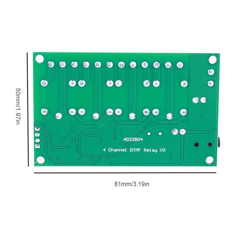 Décodeur DTMF 4 canaux AD22B04 avec relais de télécommande audio DC 12V pour automatisme