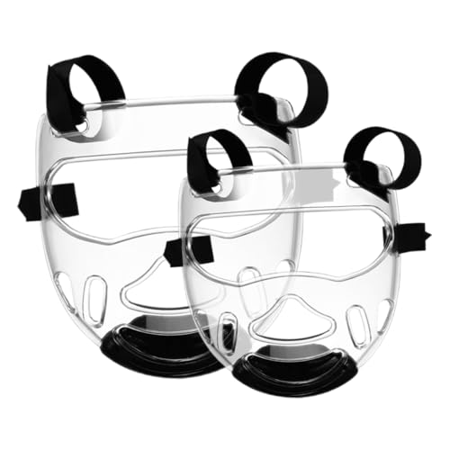 Masque de combat taekwondo lot de 2 protection faciale amovible