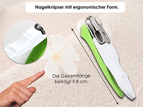 Nagelknipser Nagelschere Maniküre Pediküre Knipser mit Scharfem und Glattem Schnitt - 360 Grad Drehbar – Fußpflege… – Bild 3