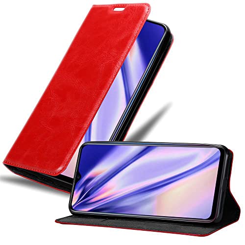 Cadorabo Funda Libro para OPPO R17 Neo en Rojo Manzana - Cubierta Proteccíon con Cierre Magnético, Tarjetero y Función de Suporte - Etui Case Cover Carcasa