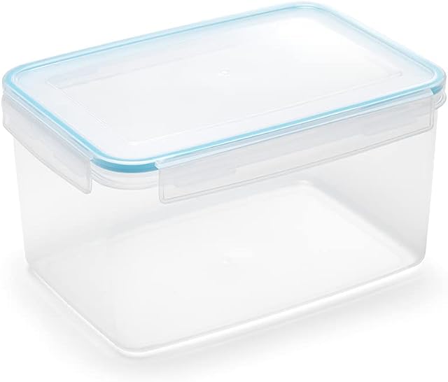 Addis 502265 Clip & Close Rectangle Food Storage Box, 4.6 Litre Multicolour