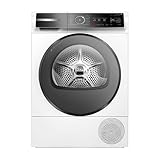 Bosch WQB235B40 Wäschetrockner Serie 8, Wärmepumpentrockner mit 8kg Fassungsvermögen, AutoDry, SmartDry, Home Connect, AntiVibration Design, Sensitive Drying System, Weiß, 60cm