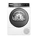 Bosch WQB235B40 Wäschetrockner Serie 8, Wärmepumpentrockner mit 8kg Fassungsvermögen, AutoDry, SmartDry, Home Connect, AntiVibration Design, Sensitive Drying System, Weiß, 60cm