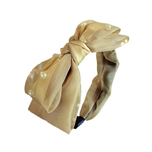 Qinlee - Fascia per capelli da donna, con fiocco