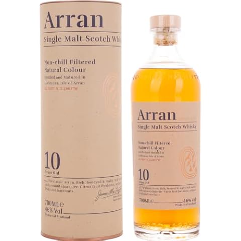 The Arran Malt Aged 10 Years Single Malt Scotch Whisky, 700ml Cover
