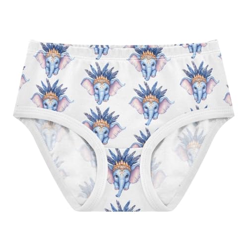 Girls Underwear Soft Cotton Cute Elephants Kids Panties in Sizes 2/3t, 4t, 5t, 6 and 8